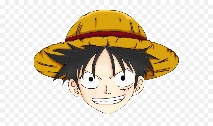 Mentahan Gambar Kepala Anime One Piece Png - Grafis Media One Piece Face Png,One Piece Png