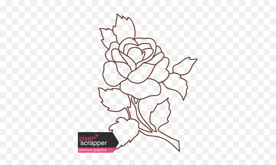Pretty Things Flower Outline Graphic By Marisa Lerin Pixel - Pretty Things To Outline Png,Flower Outline Png
