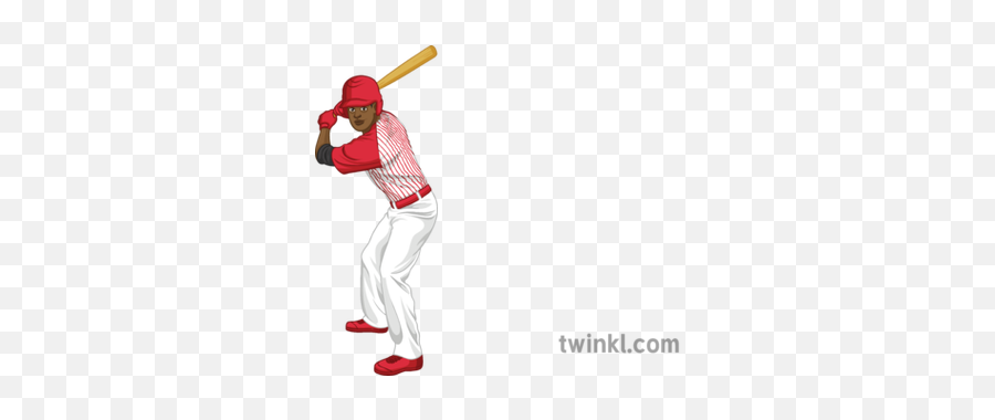Baseball Player Illustration - Twinkl College Softball Png,Baseball Player Png