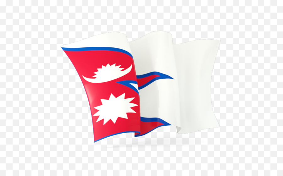 Download Nepal Flag Waving Png - Emblem,American Flag Waving Png