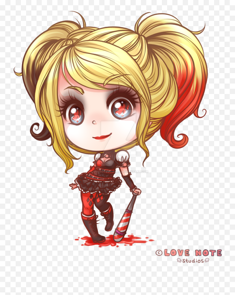 Harley Quinn Chibi Png 8 Image - Cute Chibi Harley Quinn,Harley Quinn Transparent