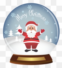 Download Hd Christmas Snow Globe Clipart Png