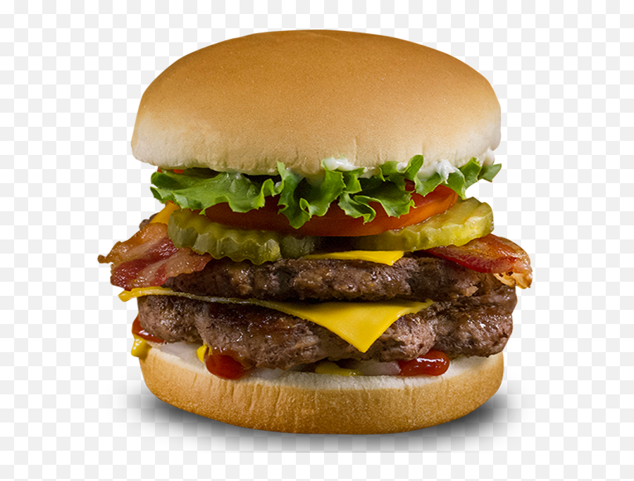 Bacon Double Cheeseburger Straight - Sneaky Peteu0027s Hotdogs Cheeseburger Png,Cheeseburger Png
