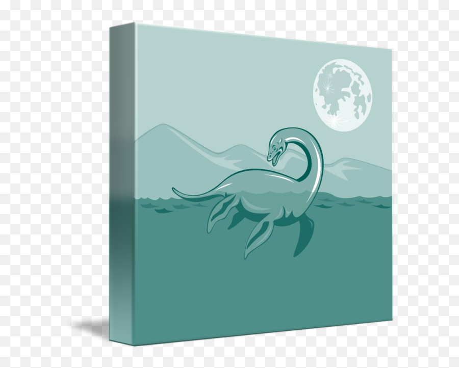 Loch Ness Monster Retro By Aloysius Patrimonio - Loch Ness Monster Cartoon Png,Loch Ness Monster Png