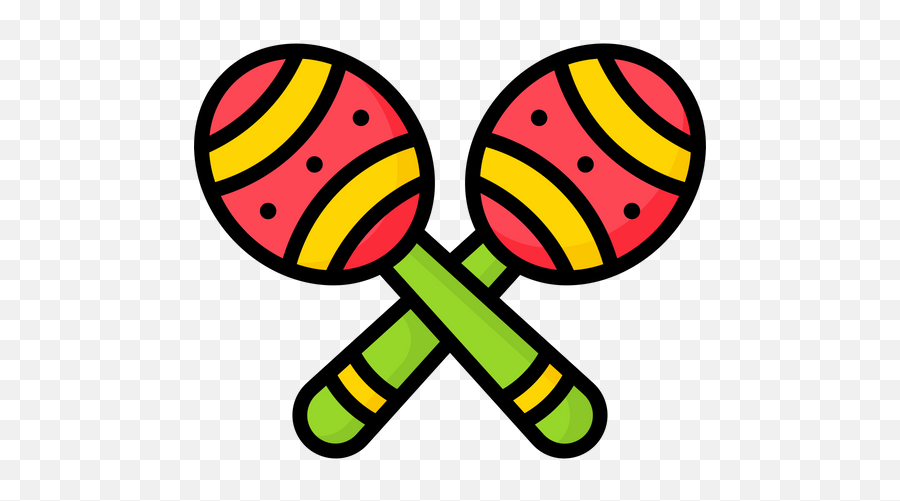 Maracas Icon Of Colored Outline Style - Available In Svg Clip Art Png,Maracas Png