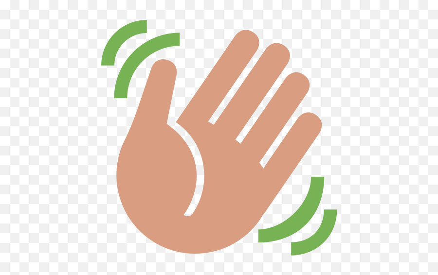Hand Wave Clipart Png - Hand Wave Clipart Png,Wave Emoji Png
