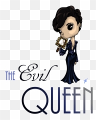 Chibi Evil Queen - Blue Dress Style Throw Pillow Great Quarantine Of 2020 Png,Evil Queen Png