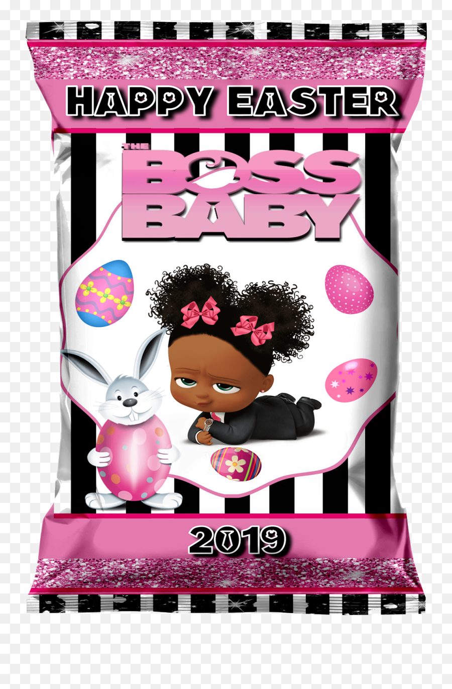 Editable Pink Boss Baby Easter Chip Bag U0026 Juice Pouch Label - Pink Free Boss Baby Printables Png,Boss Baby Png