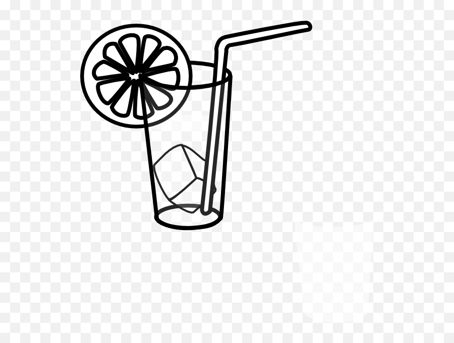 Download Milk Clipart Glass Drawing - Lemonade Clip Art Png Black And White Lemonade Clip Art,Milk Clipart Png