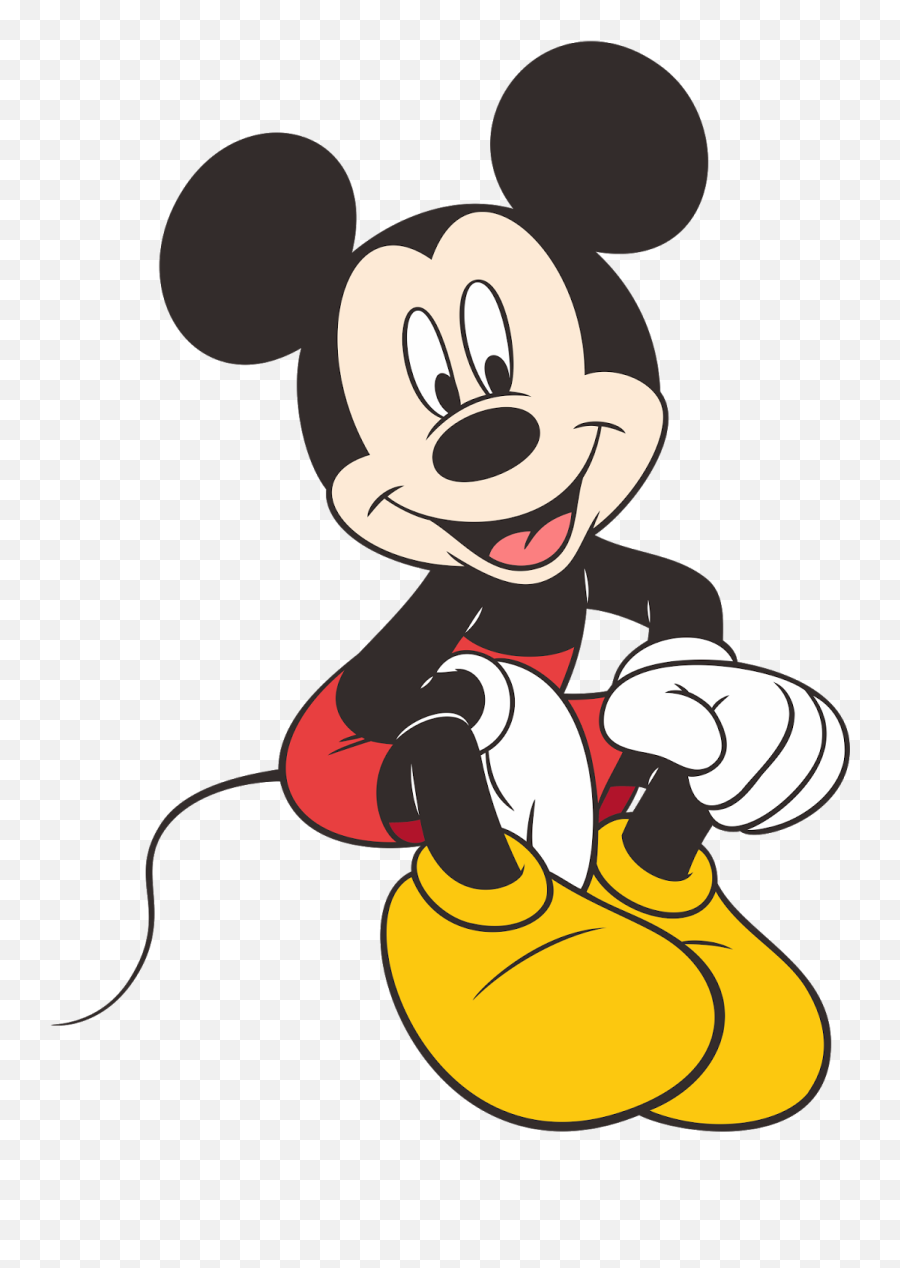 Mickey Mouse Minnie Clip Art - Transparent Png Mickey Mouse Sitting Down Png,Mickey Mouse Clubhouse Png