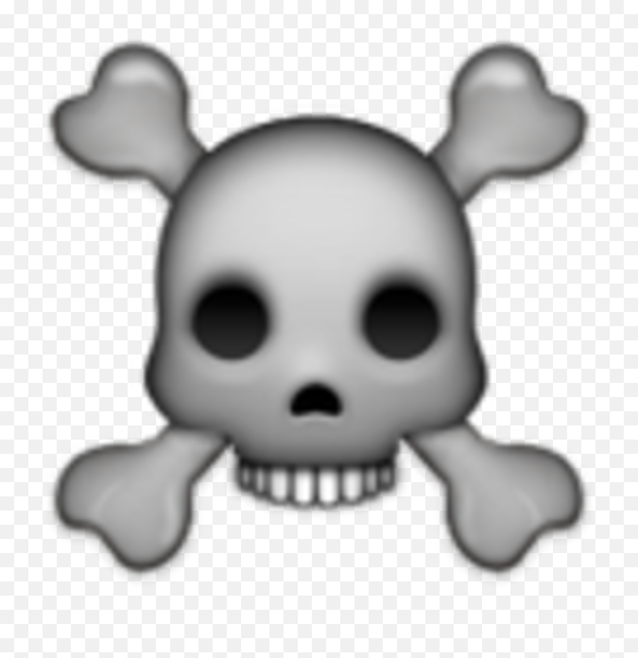 Skull And Crossbones Emoji Png - Skull Emoji Png,Skull Emoji Png