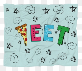 Yeet Pizza Blanket - Paper Png,Yeet Png
