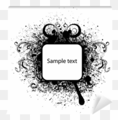 Grunge Frame Wall Mural U2022 Pixers We Live To Change - Aries Vectors png