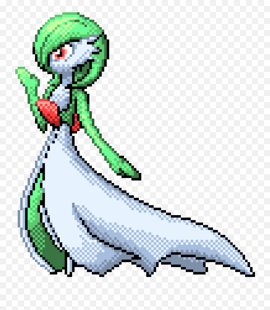 Gardevoir Pixel Art Transparent Png - Shiny Gardevoir Pixel Art,Gardevoir Png