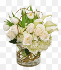 Tulips - White Tulip Floral Arrangements Png,Calla Lily Png