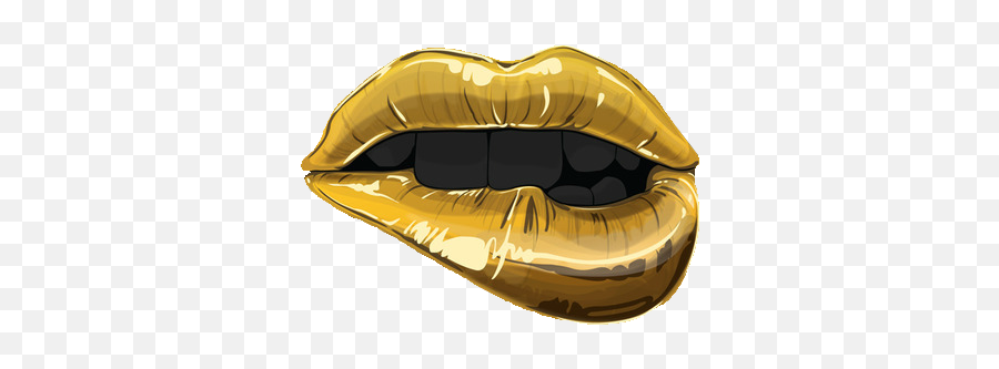 Gold Lips Png Transparent Images U2013 Free Vector - Gold Lips Png,Gold Overlay Png
