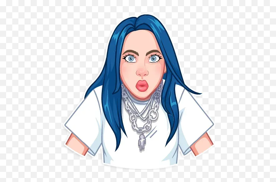 Billie Eilish Whatsapp Stickers - Stickers Cloud Billie Eilish Telegram Stickers Png,Billie Eilish Png