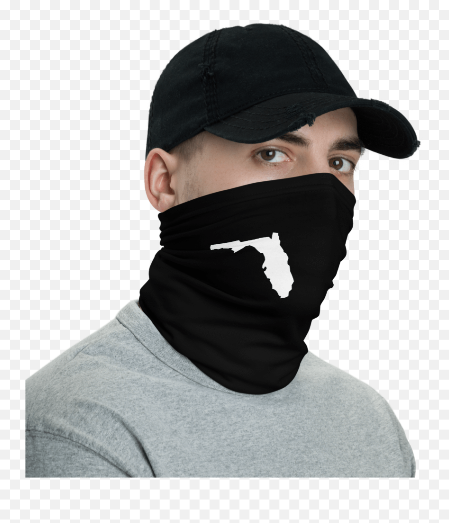 Florida Outline Neck Gaiter - Stylish Face Mask For Boys Png,Florida Outline Png