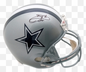 Emmitt Smith Autographed Dallas Cowboys Deluxe Full - Size Replica Helmet Beckett Dallas Cowboys Small Png,Cowboys Helmet Png