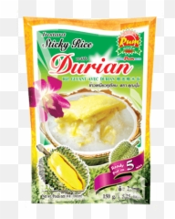 Durian Sticky Rice Instant Stick With - Vthaifood Instant Sticky Rice Durian Png,Durian Png