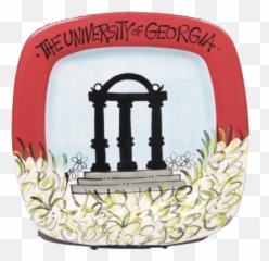 Uga Arches Plate - Decorative png