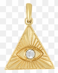 Icons Mini All Seeing Eye Necklace - Solid png