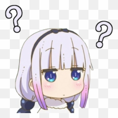 Sticker De Emyjvc Sur Kanna Kamui Question Wtf Hein - Anime Discord Emojis Transparent png