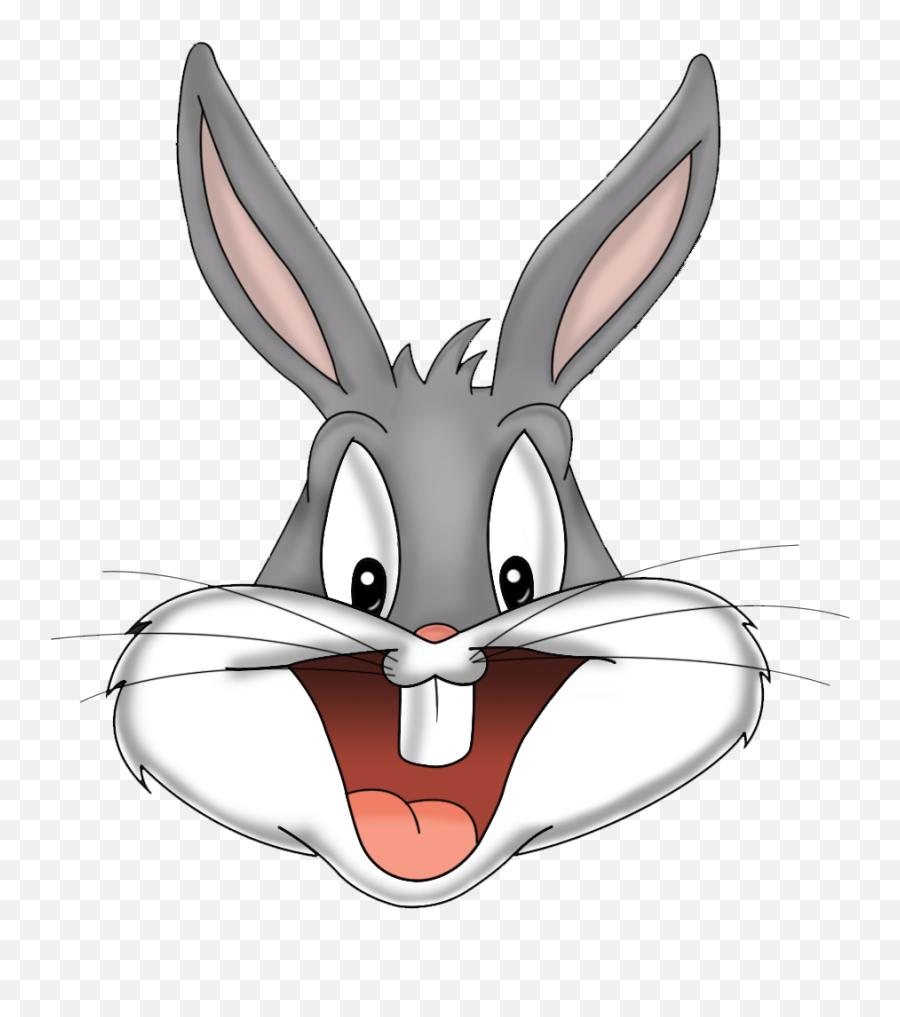 Bugs Bunny Face Png Transparent - Cartoon Bugs Bunny Face,Bunny Ears Transparent