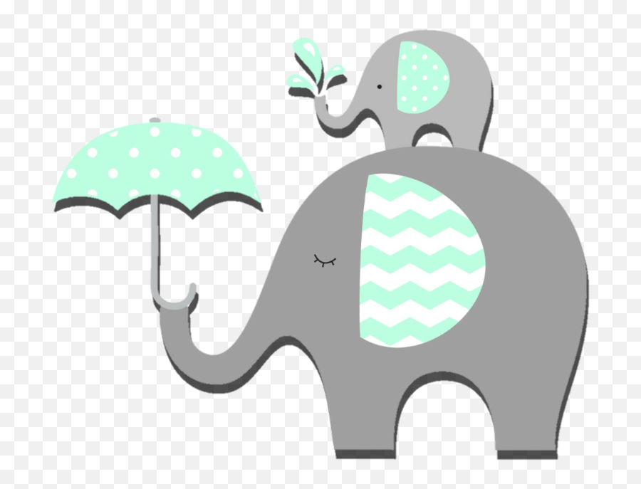 Baby Shower Elephant Clipart Png Image - Baby Shower Elephant Clipart,Elephant Clipart Transparent Background