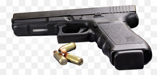 Handgun - Gun And Bullets Png