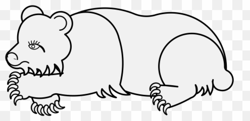 Bear - Traceable Heraldic Art Cartoon Png,Bear Head Png