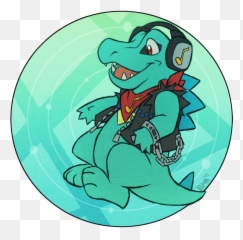 Shiny Totodile - Cartoon Png,Totodile Png