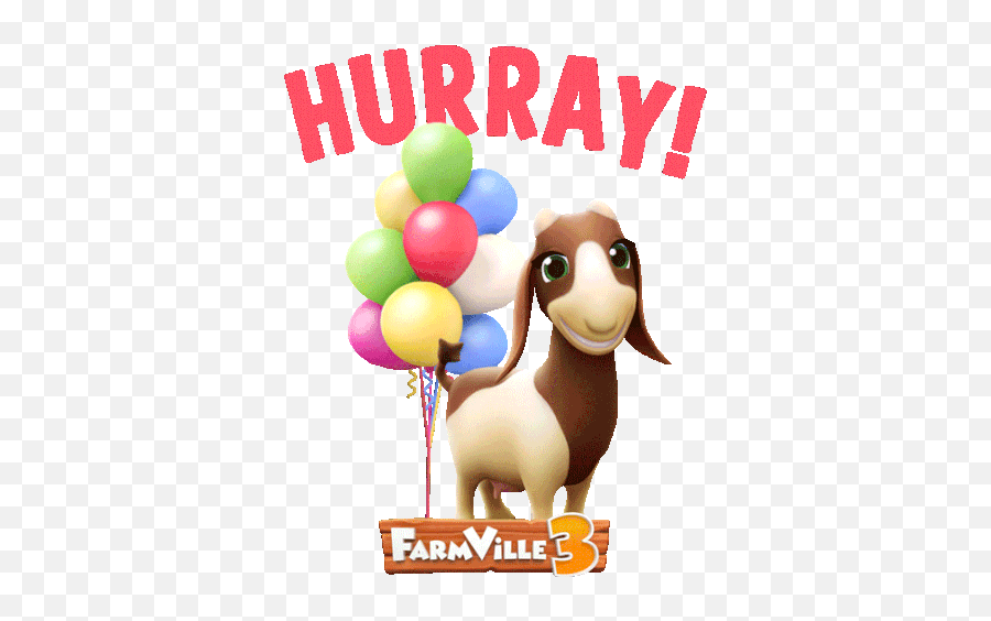Hurray Goat Sticker - Hurray Goat Farmville Discover For Party Png,Farmville Icon
