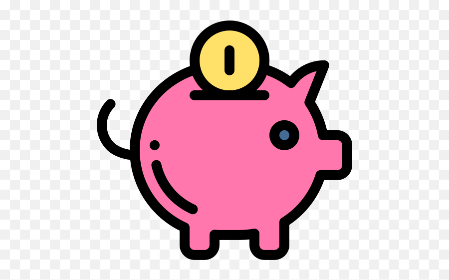 Piggy Bank - Free Business And Finance Icons Dot Png,Piggy Bank Flat Icon