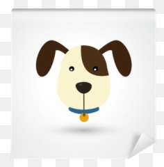 Wall Mural Dog Icon Vector - PIXERSUS Dog Ear Cartoon png