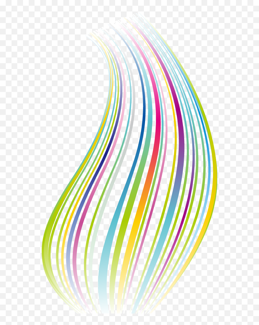 Abstract Rainbow Lines Png Download - Abstract Rainbow Lines Png,Rainbow Line Png