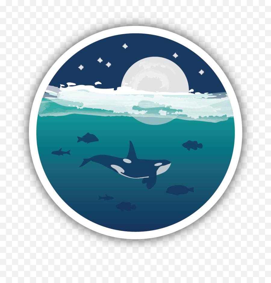 Ocean Orca Sticker - Orca Sticker Png,Orca Png
