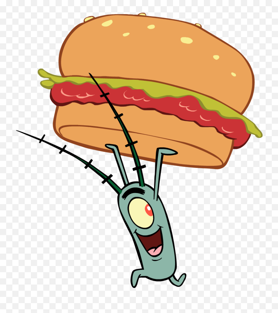 Spongebob Clipart Plankton - Plankton Spongebob Krabby Patty Png,Plankton Png