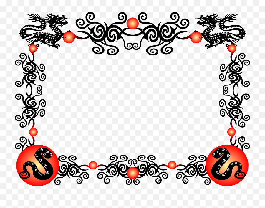 Png Clipart - Royalty Free Svg Png Chinese New Year Border Rat,New Year's Png