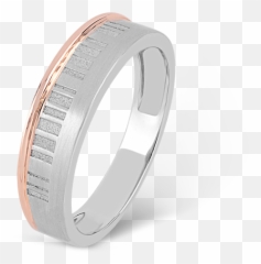 Barcode Platinum Ring For Her - Titanium png