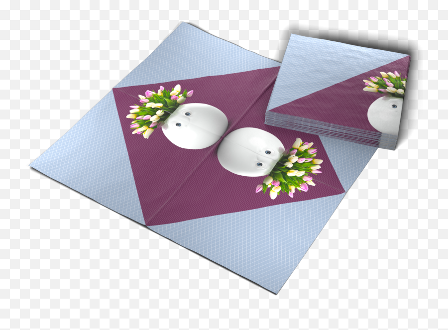 Lunchserviette Floral Pokal 04 - Rose Png,Napkin Png