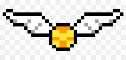 Pixilart - Golden Snitch Pixel Art png