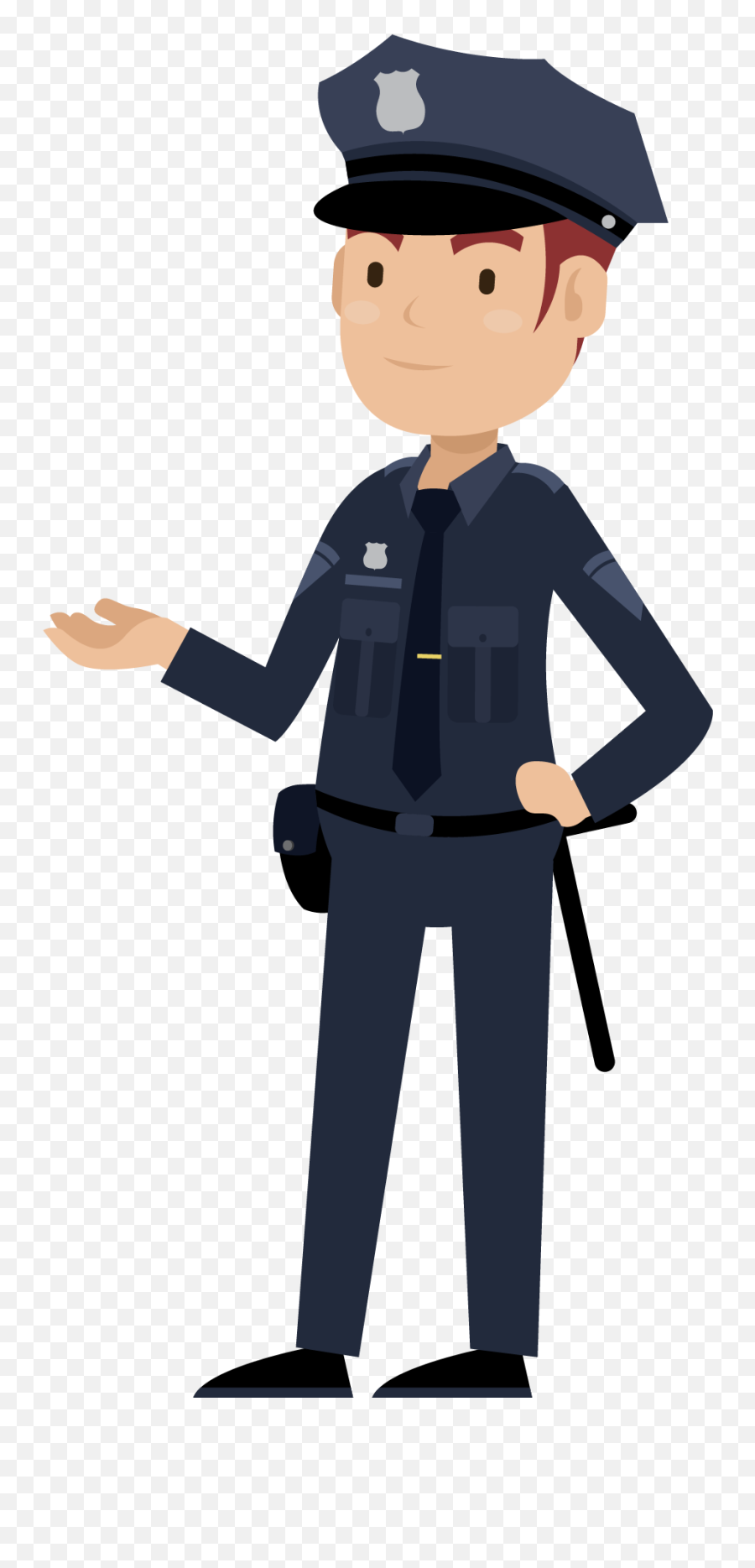 Transparent Police Officer Clipart - Transparent Police Officer Clipart Png,Police Hat Transparent
