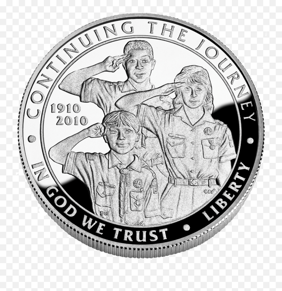Boy Scouts Of America Silver - Boy Scout Coins Png,Silver Coin Png