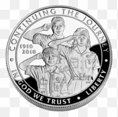 Boy Scouts Of America Silver - Boy Scout Coins Png,Silver Coin Png