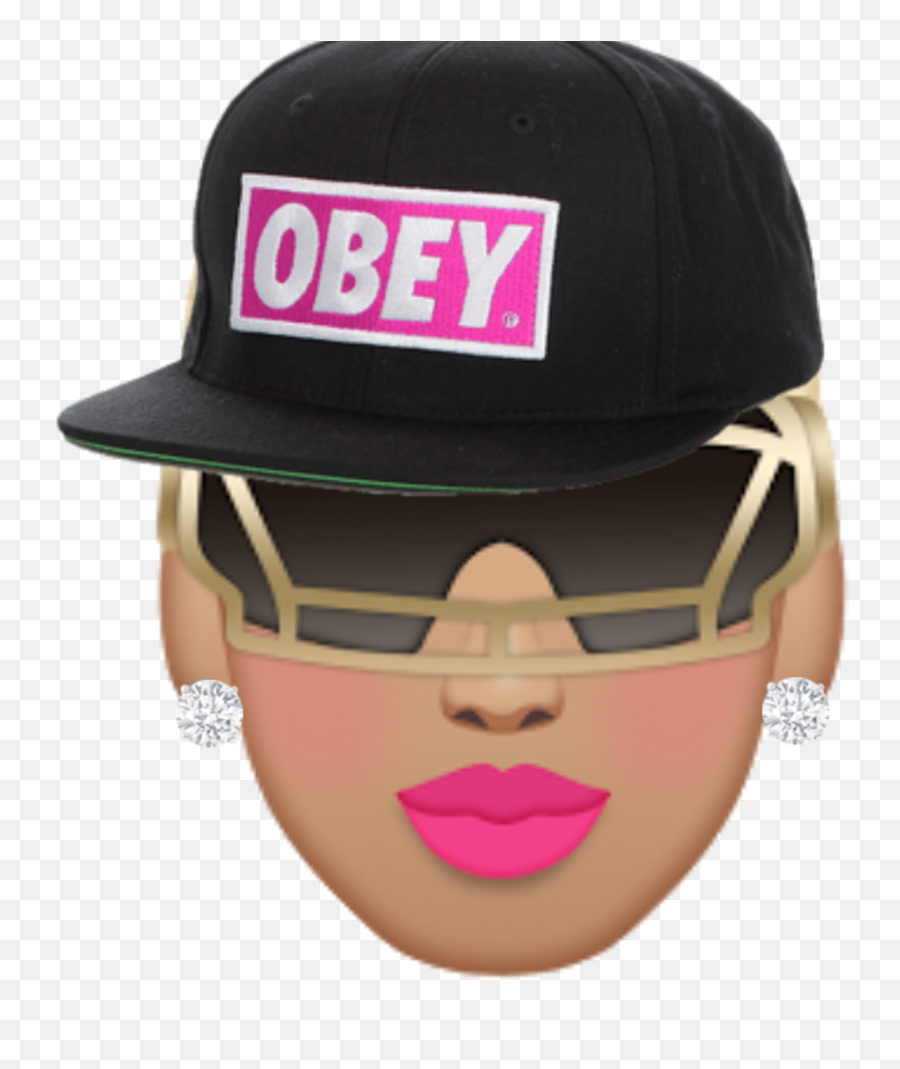 Amberrose Obey Hat Diamonds Glasses - Thug Life Png,Obey Hat Png
