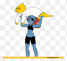 Download Game - Undertale Alphis Et Undyne Png Cartoon,Undyne Png