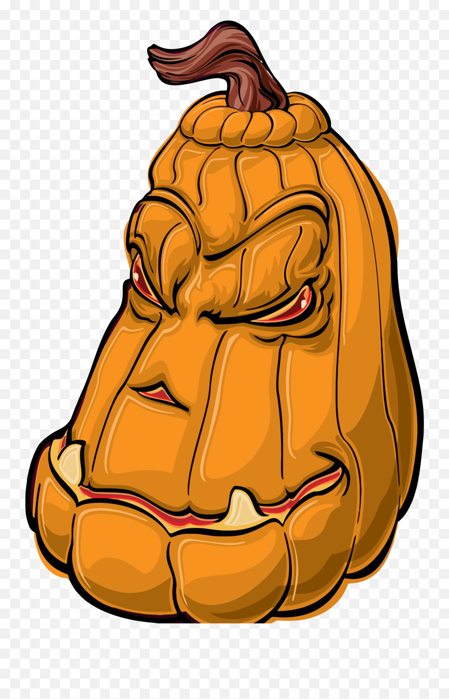 Download Hd Vacation Pumpkin Halloween Cartoon Happy - Kartun Keren Png,Cartoon Pumpkin Png