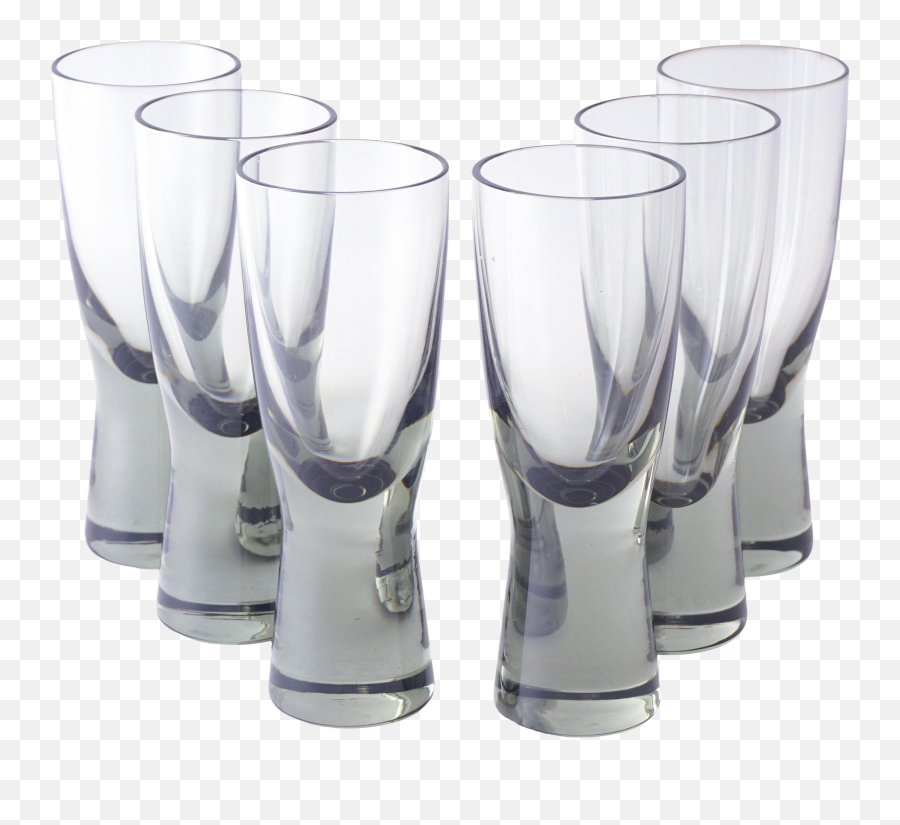 Holmegaard Small Smoked Hand Blown Shot Glasses - Pint Glass Png,Get Smoked Hat Png