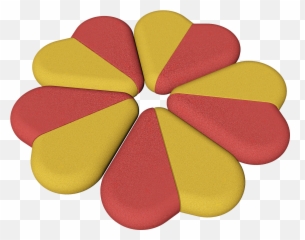 Euroflex Half Heart - The Versatile Design Element Cushion Png,Half Heart Png